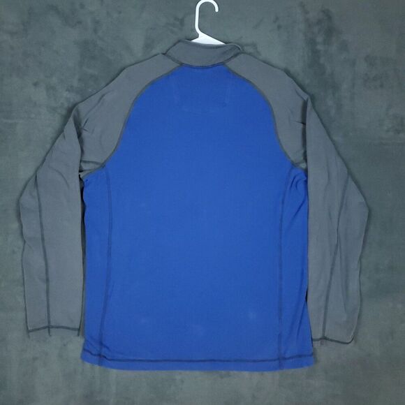 Eddie Bauer Travex Pullover Mens Large Tall Blue Gray 1/4 Zip FreeDry Athletic - Picture 14 of 16